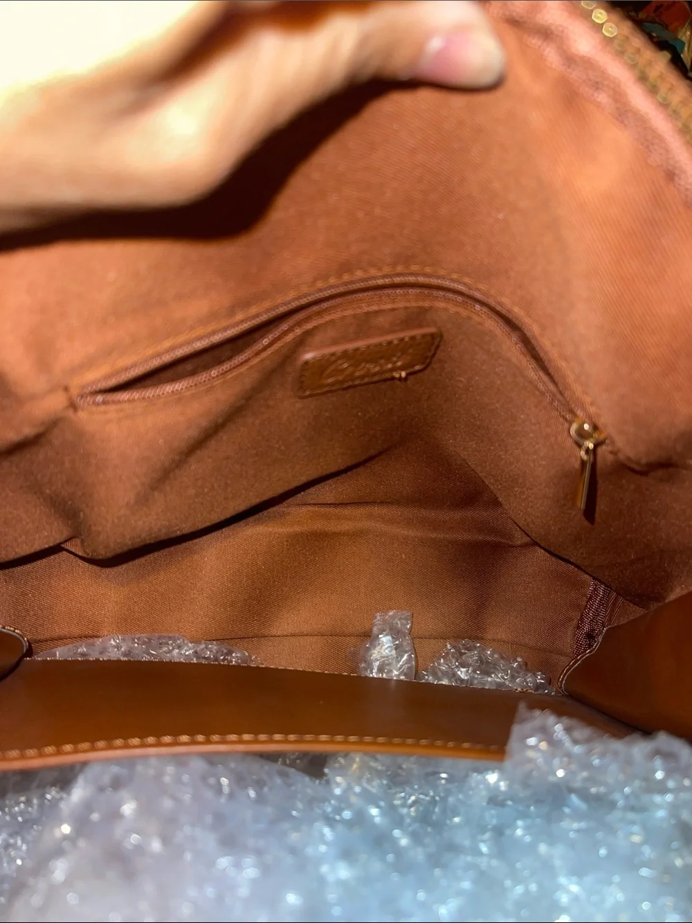 Structured Brown Top-Handle Satchel with Bow Accent NWOT